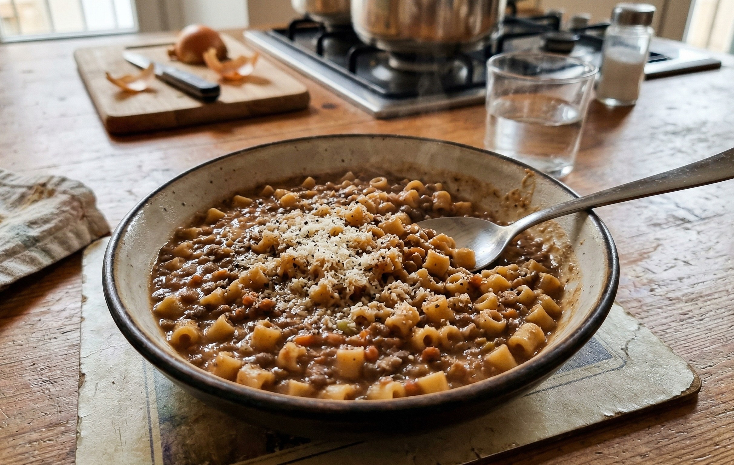 Immagine di Pasta Lenticchie e Pomodoro